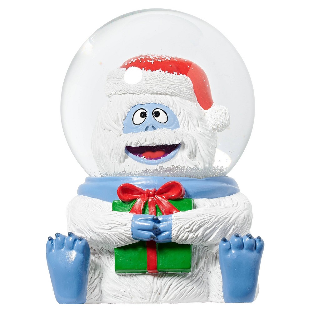 Roman 7.5" LED Musical Bumble with Present (Plays Rudolph The Red Nose Reindeer) Decorative Holiday Scene Prop