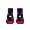 NHL Columbus Blue Jackets Big Dot Fuzzy Socks - One Size Fits Most - 2 of 3