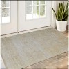 Yellow and Ivory Abstract Hand Woven Area Rug - 2 of 4