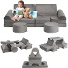 Acekool 15-Piece Modular Kids Play Sofa, Creative Floor Couch for Boys & Girls, Imagination Sofa for Playroom - 4 of 4