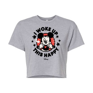 Women's - Disney - Mickey & Friends Cropped Graphic T-Shirt - 1 of 4