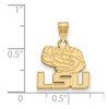 Black Bow Jewelry 10k Yellow Gold Louisiana State Fighting Tigers NCAA Small Pendant - 2 of 3
