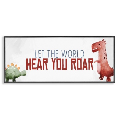 Stupell Industries Hear You Roar Dinosaurs, 24" x 10"