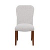 Homy Casa Nailhead Upholstered Dining Chair Set of 2 with Hardwood Legs - 4 of 4