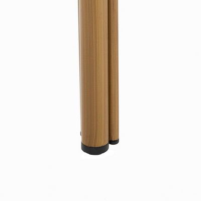 Tropical Chic Black PE Rattan High Back Bar Stool 17"x20"x41"