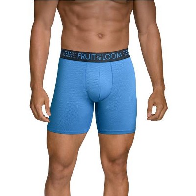 Fruit Of the Loom Men's Breathable Micro-Mesh Boxer Briefs,3 Pack