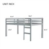 RISOKEYS Solid Wooden Twin Loft Bed - Rubber Wooden Strengthened Platform Slats Bed with Ladder & Under-Bed Storage fo Small Room - 3 of 4