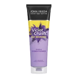 John Frieda Violet Crush for Blondes Conditioner with Violet Pigments, Knock Out Brassy Tones Purple - 8.3 fl oz
