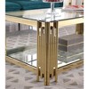 NicBex Modern 20.1" Square Coffee Table with Double Layer and Glass Top for Living Room and Office - 4 of 4