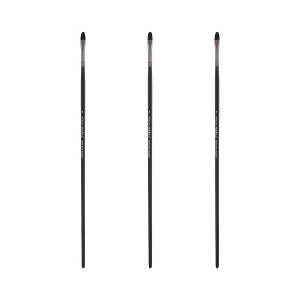 Black Swan Synthetic Red Sable Paint Brushes Filbert Sets of 2- Professional Quality Long Handle Paint Brushes in Assorted Shapes and Sizes for Oil, - 1 of 4