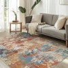 Abynow Geometric Modern Loomed Machine Washable Area Rug - 2 of 4