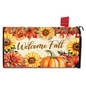Briarwood Lane Mailbox Cover  - Oversized - Welcome Fall Flowers For Fall Mailbox Cover - 1 of 2