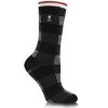 Heat Holder® Women's Britney LITE™ Buffalo Checked Crew Socks| Thermal Yarn | Medium-Thick Socks Casual Shoes + Boots | Warm + Soft, Hiking, Cabin, Cozy at Home Socks | 5X Warmer Than Cotton - 4 of 4