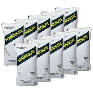 PVP Industries Medium Vermiculite Professional Grade Soil Conditioner, 10 Pack - 1 of 2