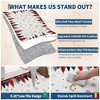 Christmas Area Rug, Christmas Tree Print Throw Carpet with Non Slip Backing, Non Shedding Low Pile Floor Carpet for Living Room, Bedroom - 4 of 4