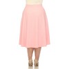 Plus Size Flare Midi Skirts - 3 of 4