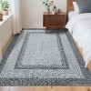 Printed Rug with Braided Pattern on it,Washable Rugs 3x5 Hallway Runner Non Slip Kitchen Rugs Soft Non Shedding Low Pile Entryway Rug Stain Resistant - 2 of 4