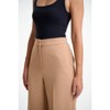 Lafidi Women’s High-Rise Straight Leg Pants – Elastic Waistband Work Trousers with Slash Pockets, Tailored Look - 3 of 4