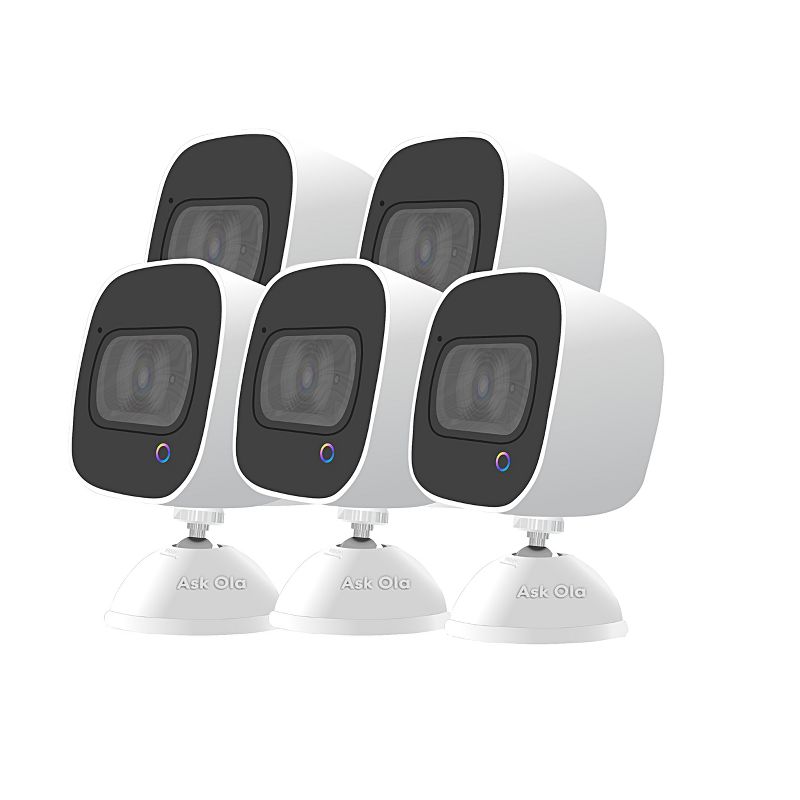 Ask OLA! 2 Way Voice Command Smart Security Camera 5 Pack, 1 of 9