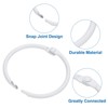 Unique Bargains Iron Round Snap Durable Smooth Glide Shower Curtain Ring 14 Pcs - 3 of 4