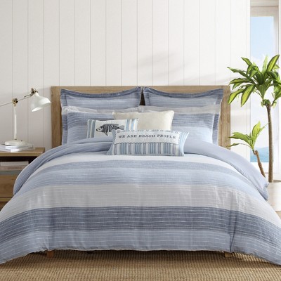 Sand Stripes Blue Comforter Set - Levtex Home : Target