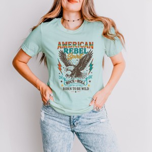Simply Sage Market American Rebel Spirit Distressed Short Sleeve Tee - 1 of 4