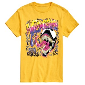 Men's - Marvel - Venom Spraypaint Graffiti Short Sleeve Graphic T-Shirt - 1 of 4
