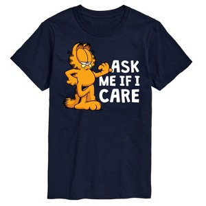 Men's - Garfield - Ask Me If I Care Short Sleeve Graphic T-Shirt - 1 of 4
