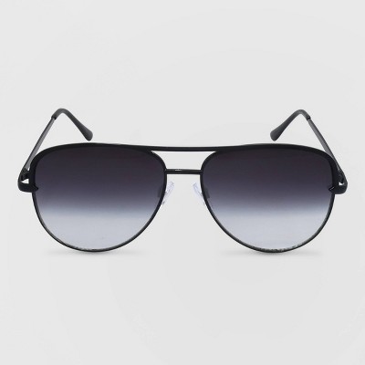 black aviator sunglasses