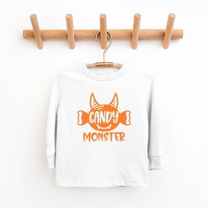 The Juniper Shop Candy Monster Horns Glitter Youth Long Sleeve Tee - 1 of 3