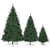 Resenkos 8FT, 6FT, 4FT Pre-Lit Green Pine Artificial Christmas Tree, Set of 3 Hinged Xmas Trees with 820 Warm-Yellow LED Lights and 2539 Branch Tips, - 4 of 4