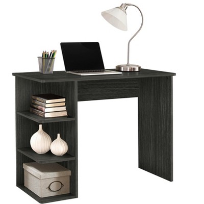 Easy 2 Go Student Desk with Bookcases Gray WE-OF-0146G