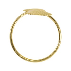 Unique Bargains Napkin Rings Double Shell-shaped Stainless Steel 1 Pc - 1 of 3