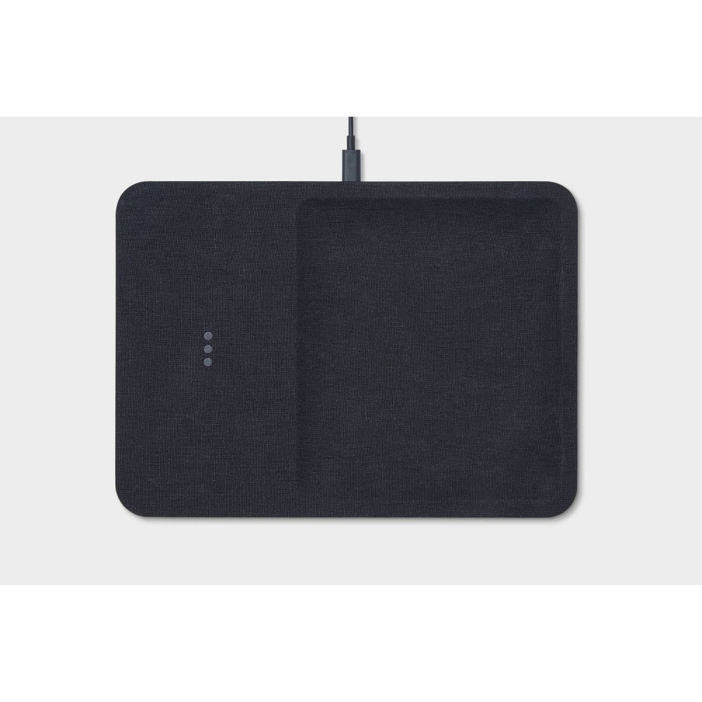 Courant Essentials CATCH:3 Single-Device Wireless Charger with Accessory Tray - Charcoal