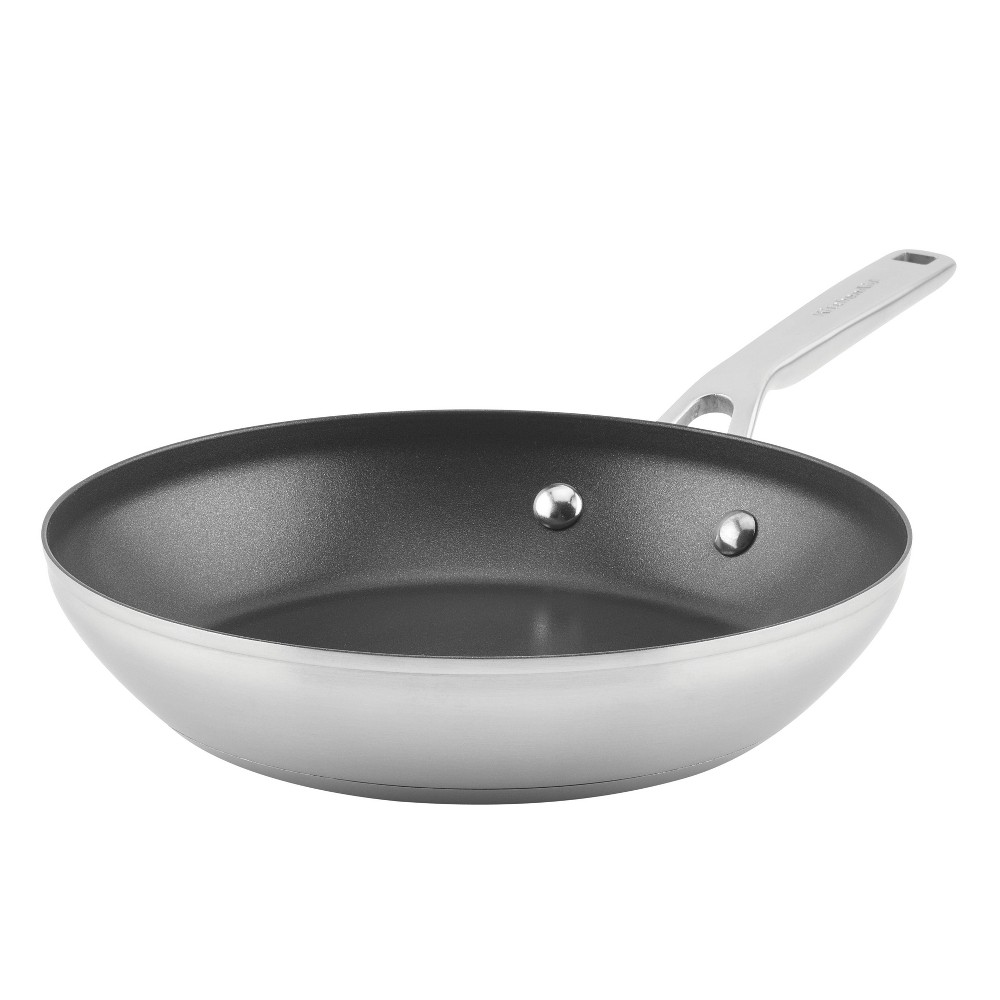 Photos - Pan KitchenAid 3-Ply Base Stainless Steel 9.5" Nonstick Frying  