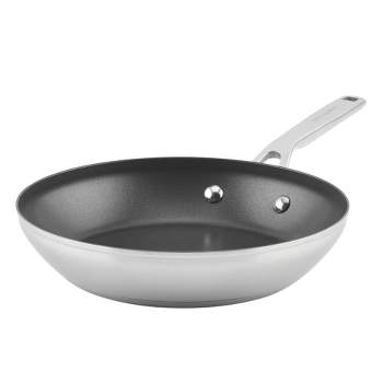 KitchenAid 3-Ply Base Stainless Steel 9.5" Nonstick Frying Pan