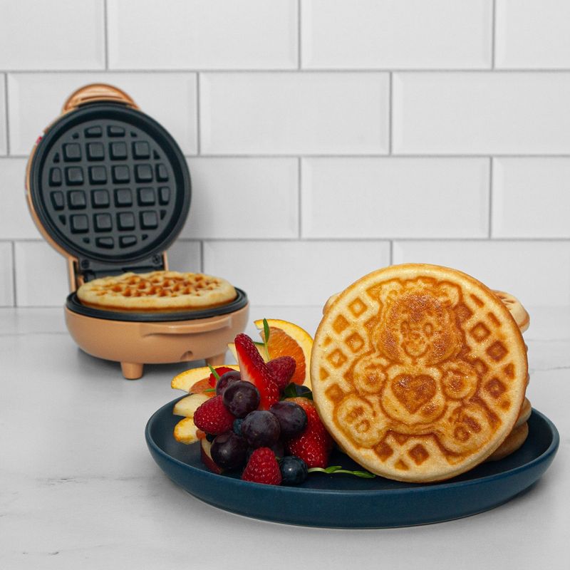 Uncanny Brands Care Bears Tenderheart Mini Waffle Maker, 3 of 5