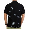 LA LEELA Mens Short Sleeve Button Down Casual Camp Summer Beach Shirts Business Dress Shirts for Men Vacation Solid Shirts with Pocket - 4 of 4