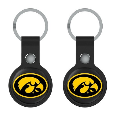 Keyscaper NCAA Big Ten Universities Insignia Black Airtag Holder 2-Pack