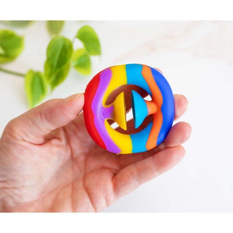 BOB Gift Pressure Fidget Toy Rainbow Silicone Snapper, 3 of 8