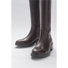Acro Brown Leather Heeled Boot (Women) | Forever & Always Shoes - 3 of 4