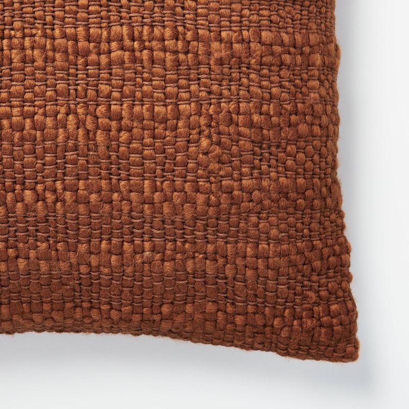 Oversized Woven Acrylic Square Throw Pillow Rust - Threshold&#8482; designed with Studio McGee, 3 of 5