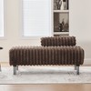 CAVINAS Ottoman Foot Rest Upholstered Entryway Bench Modern End Of Bed Bench with Metal Legs and Adjustable Back for Living Room, Entryway - 2 of 4