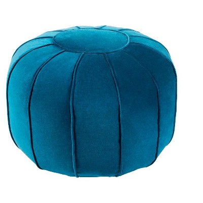 Mark & Day Hafnerbach 13"H x 24"W x 24"D Solid and Border Pouf