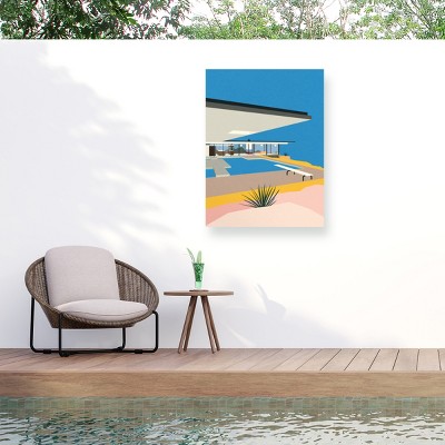 Trademark Fine Art - Rosi Feist  La Stahl House Matted Framed Art