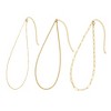 Adornia Tarnish Resistant 18k Gold Plated Set of 3-Chain Necklaces - 4 of 4