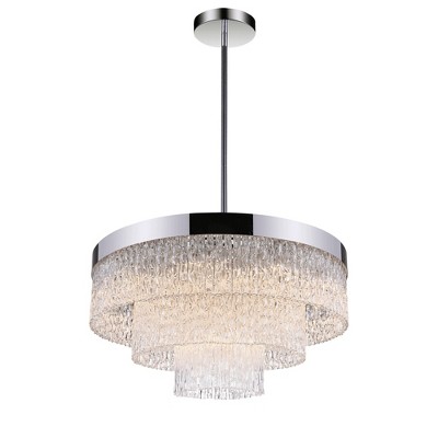 CWI Lighting Carlotta 12 Light Down Chandelier With Chrome Finish