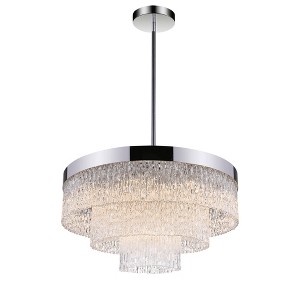 CWI Lighting Carlotta 12 Light Down Chandelier With Chrome Finish - 1 of 2