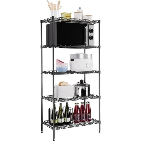 5-Tier Wire Shelves Unit deals Adjustable Metal Shelf Rack Kitchen Storage Organizer