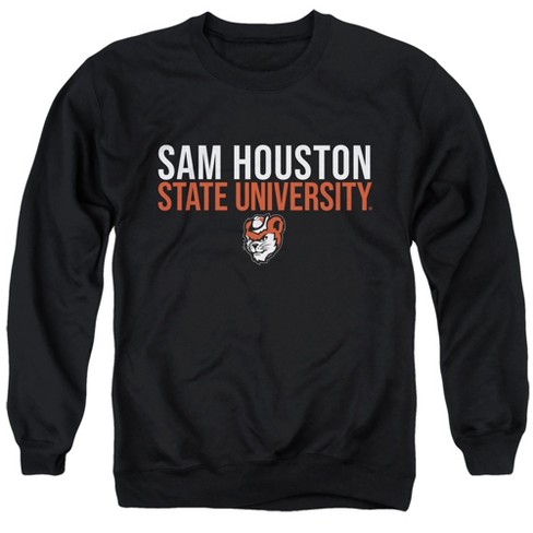 Sam Houston State University Official Stacked Unisex Adult Crewneck Sweatshirt, Black - image 1 of 4